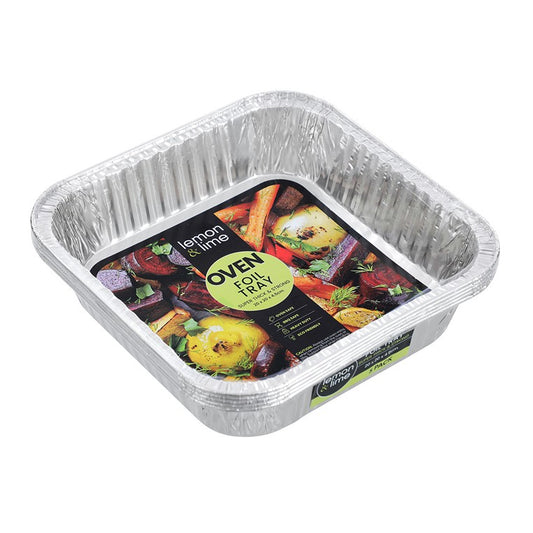 Foil BBQ Tray, 20cm, 5pk