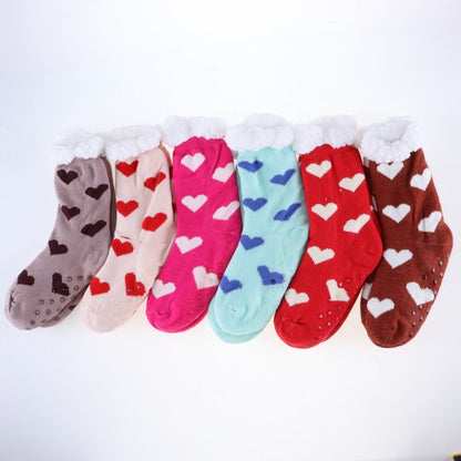 Heat Control Bed Socks Hearts, 3pk, Asstd Designs