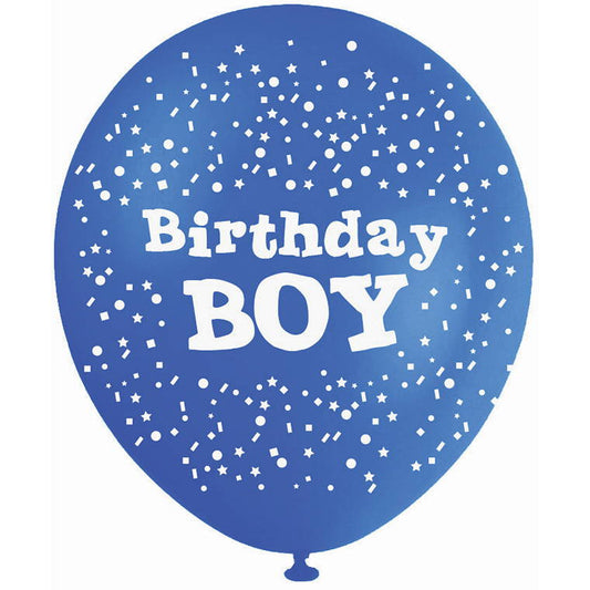 Balloons, Bday Boy, 10pk