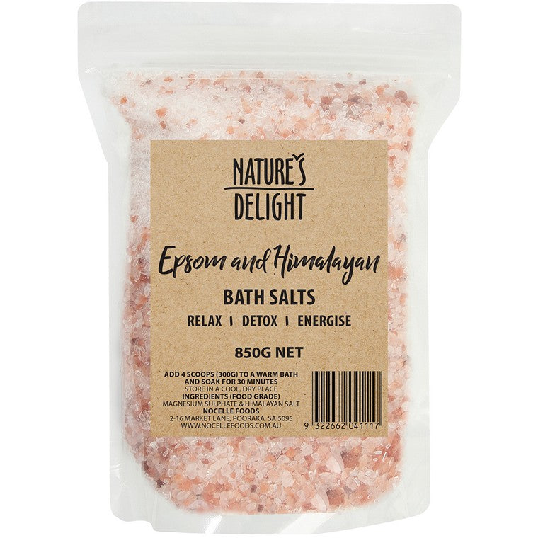 Natures Delight Epsom & Himalayan Salts, 850gm