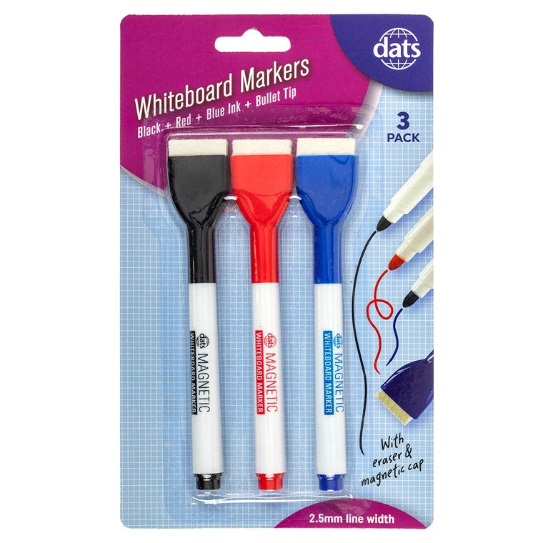 Whiteboard Markers, Mixed w/ Erasers