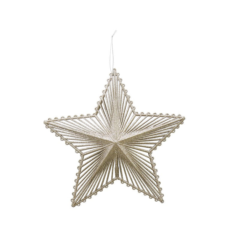 Glitter Hanging Star, Asstd