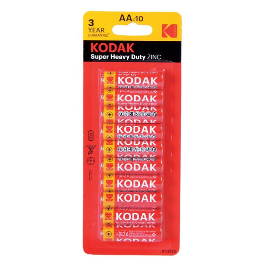 Kodak Battery, AA, 10pk, Extra Heavy Duty