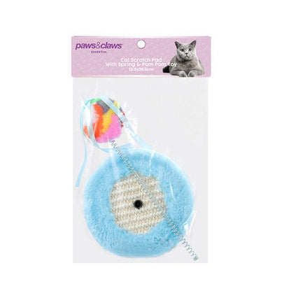 Cat Scratch Pad w/ Spring, Asstd