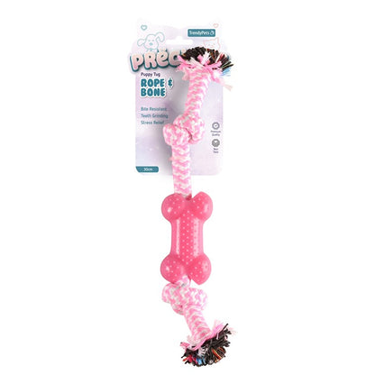 Puppy Rope Toy w/ Bone, Asstd