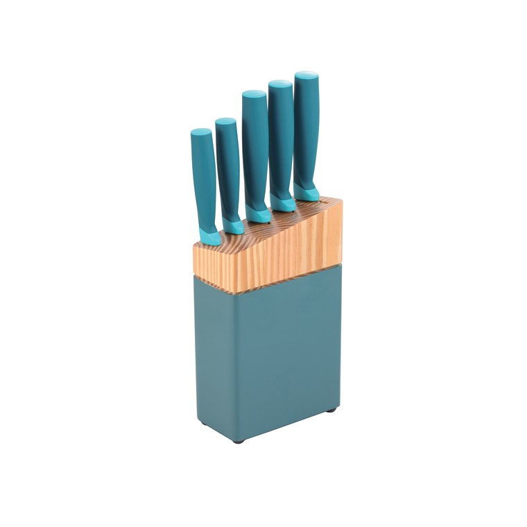 Magnifica Knife Set With Stand, 6pce