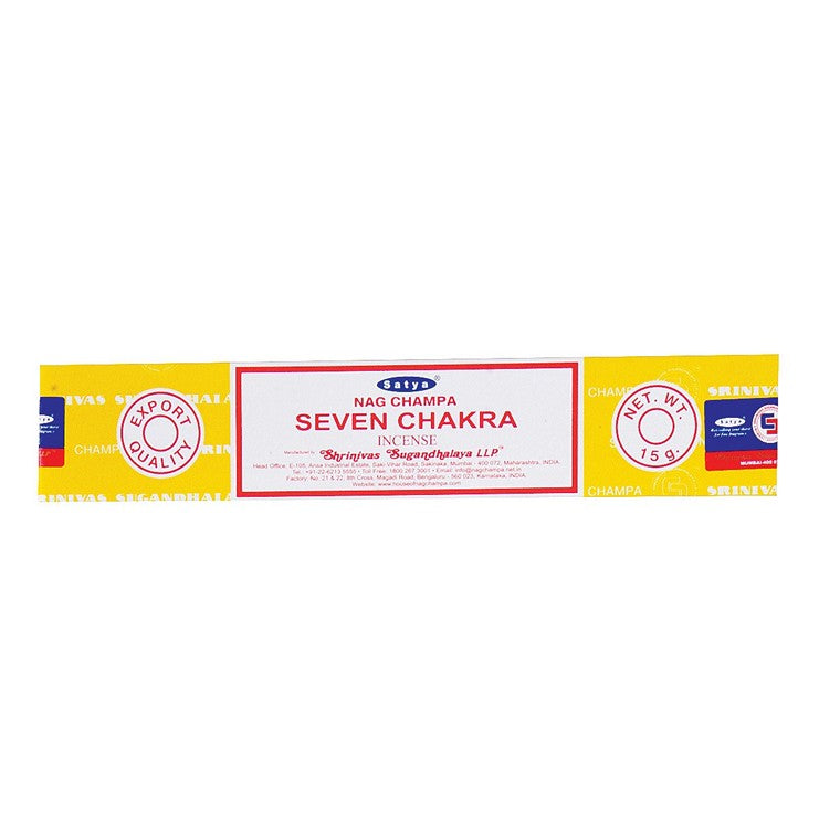 Satya Seven Chakra Incense, 15gm