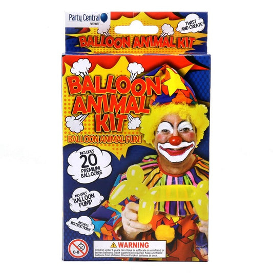 Animal Balloon Kit w/ Pump, 20pce