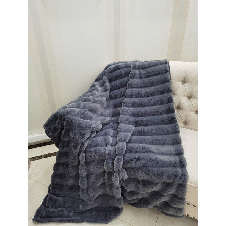 Chloe Plush Blanket, Asstd