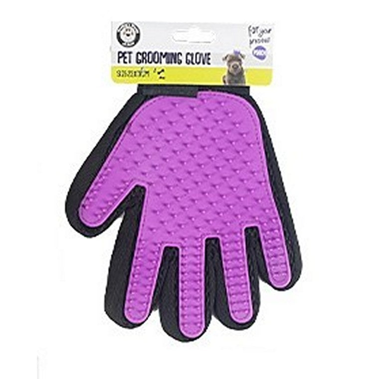 Pet Grooming Glove, 23cm, 4 Asstd Colours