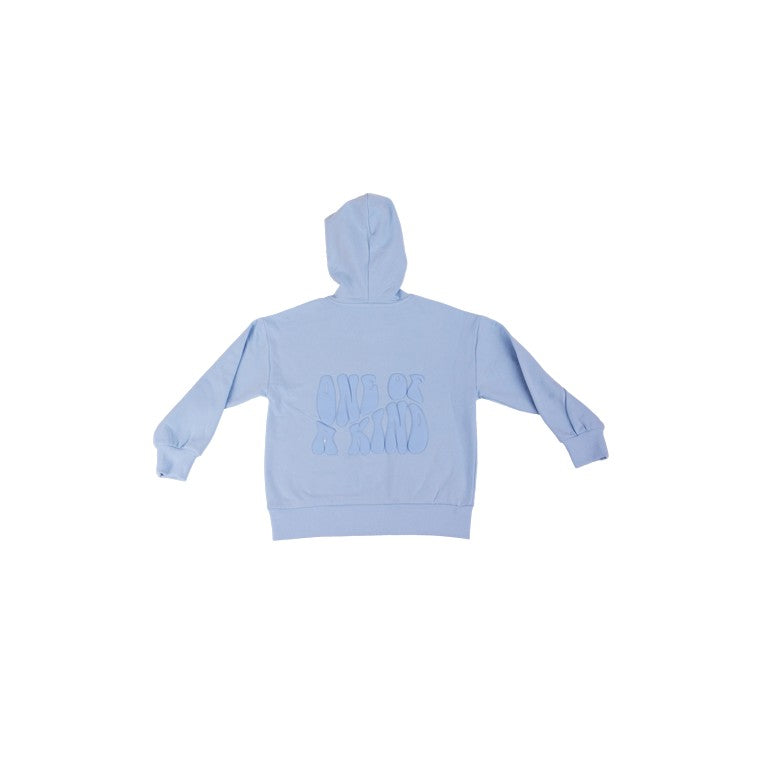 Oversized Hoodie, Blue, Size 16