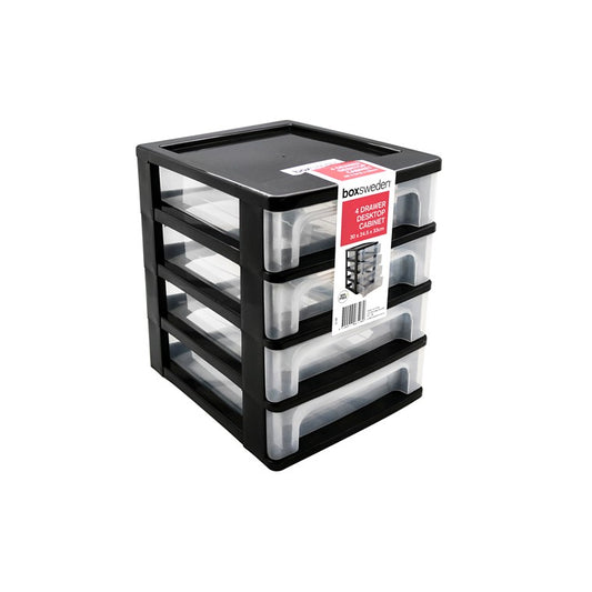 Box Sweden Organiser, Large, 4 Drawers, Asstd