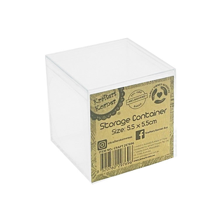 Clear Craft Storage Container, Square