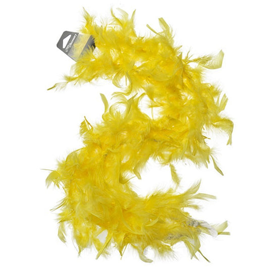 Yellow Feather Boa, 1.5m