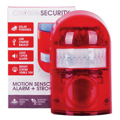 Motion Sensor Alarm Strobe Light