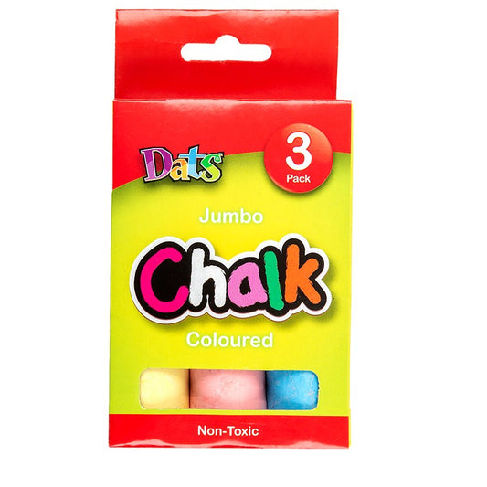 Chalk Coloured Jumbo, 3 Pack