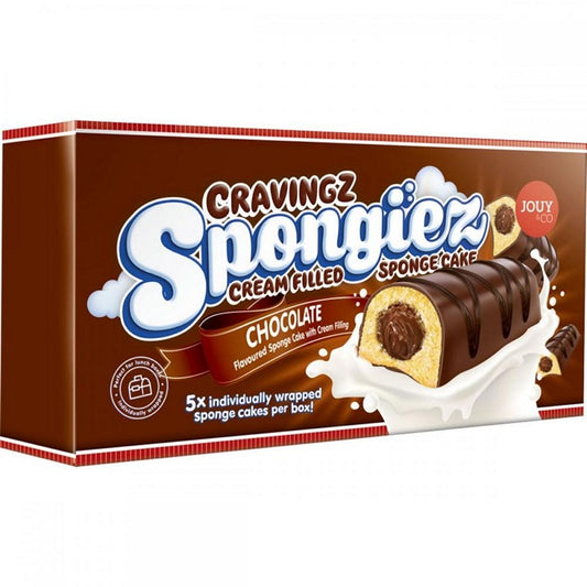 Jouy & Co, Cravingz, Spongiez, Chocolate Covered Sponge Cake, 5pk