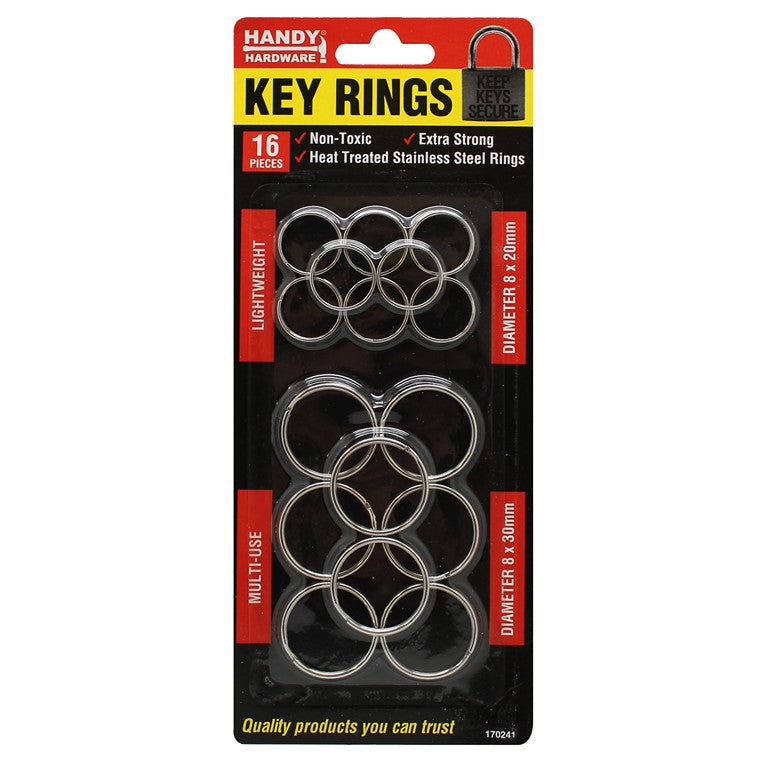 Key Rings 16pk