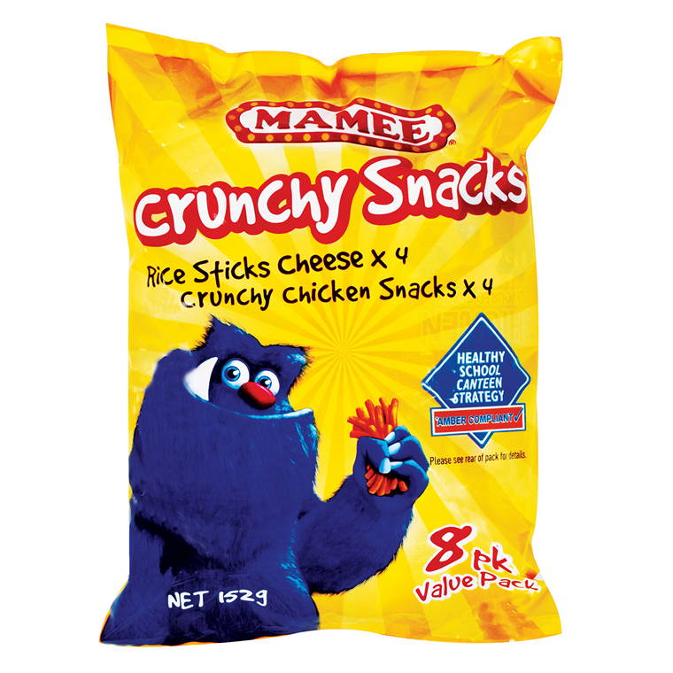 Crunchy Snacks Chicken & Cheese Mamee, 8pk