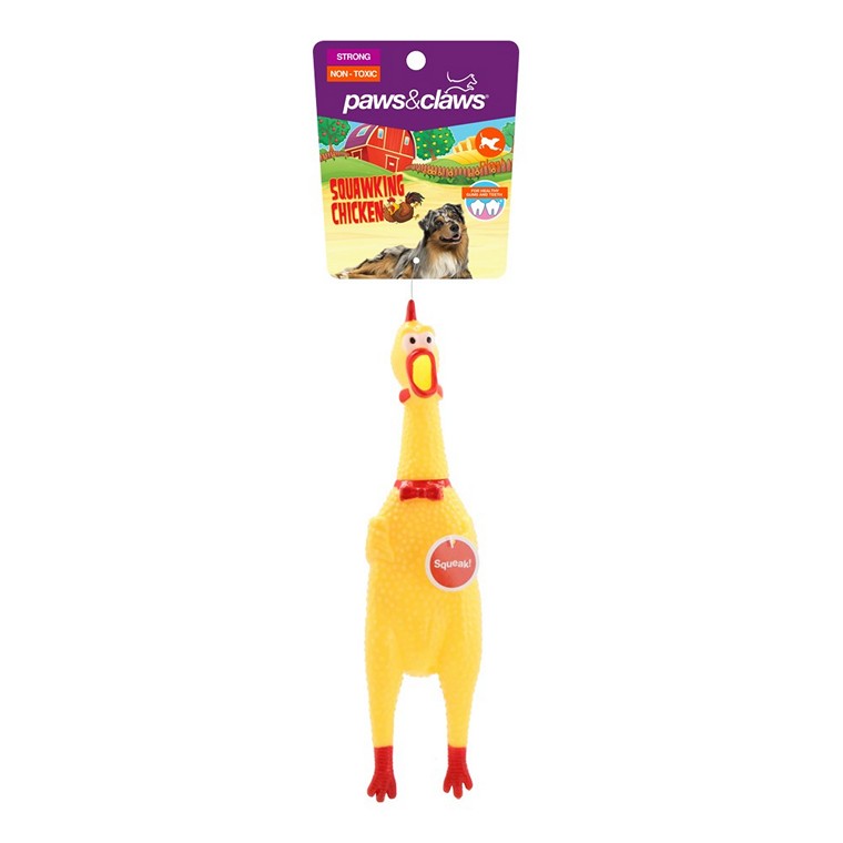 Squawking Vinyl Chicken, 32cm