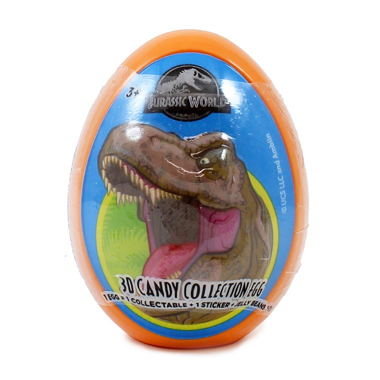 3D Jurassic World Candy Eggs, 3 Asstd Designs