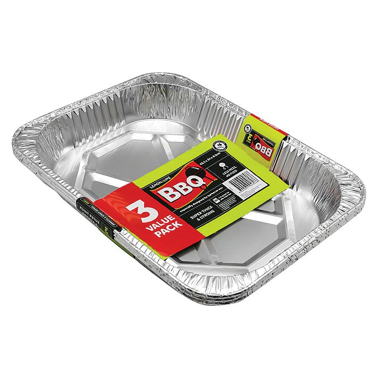 L&L Foil Baking Tray, 3pk