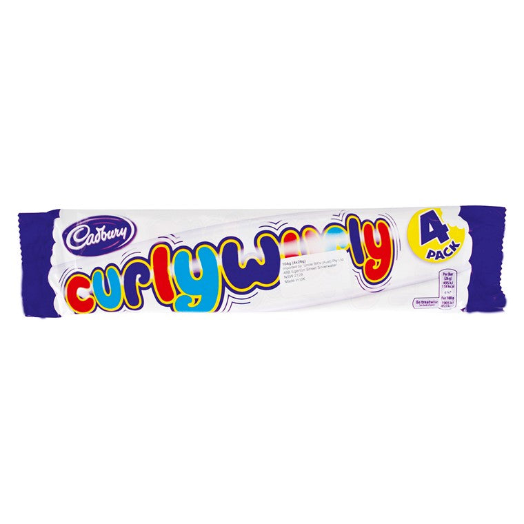 Cadbury Curly Wurly, 4pk