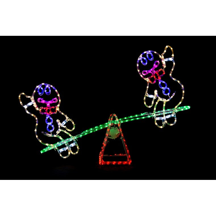 LED Gingerbread Seesaw