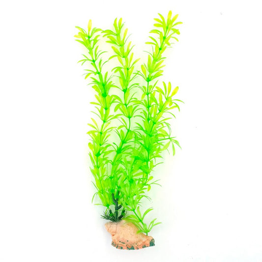 Fish Aquarium Coral Green Leaf, Asstd