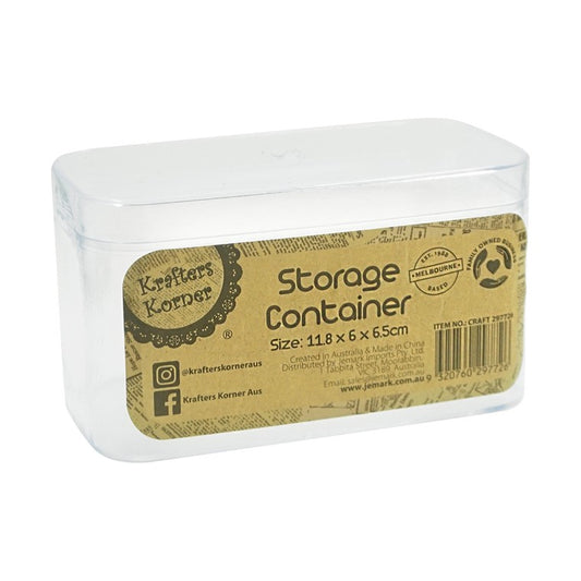 Clear Craft Storage Container, Rectangle