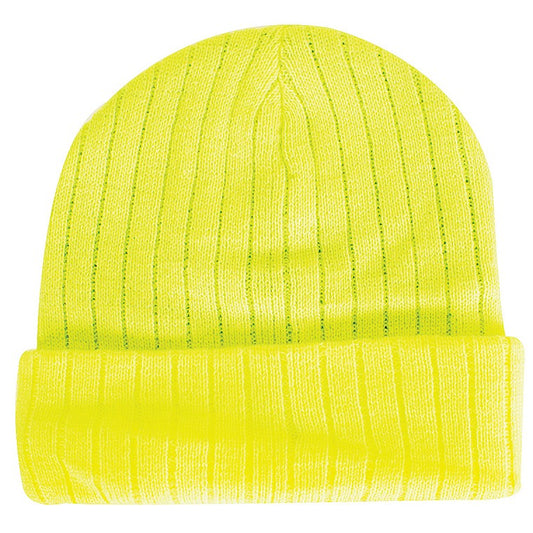 Adults Heat Control Beanie Hi-Vis Yellow