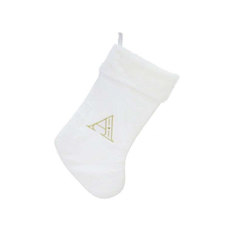 Personalised Initial Embroided Stocking, 50cm, Asstd