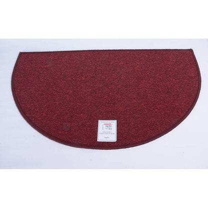 Overlocked Mat Semi Circle, 90cm, Asstd Colours