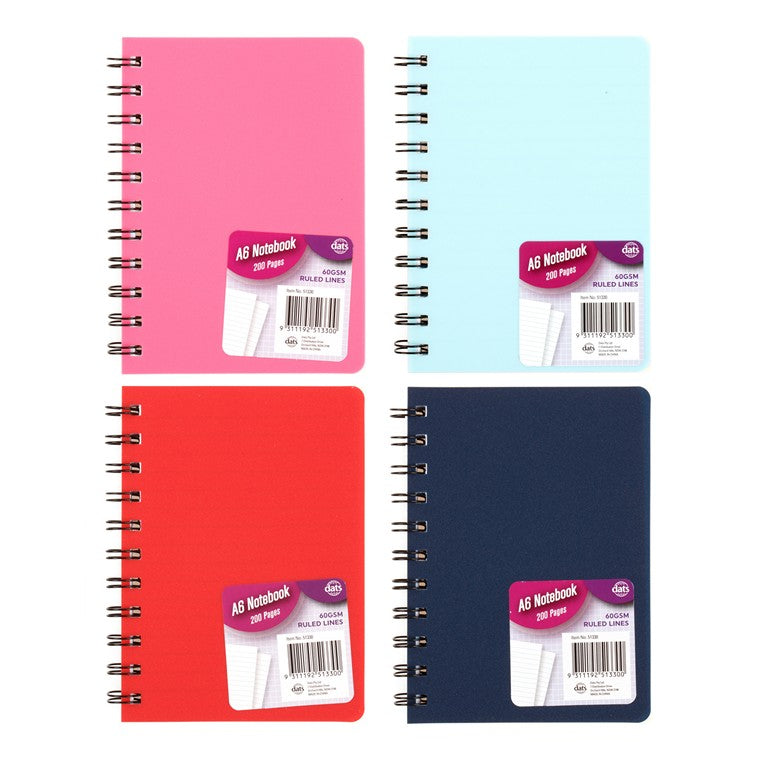 Basic Notebook, A6, Asstd