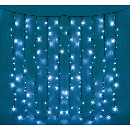 Timer Curtain Lights, Asstd, 200 LED