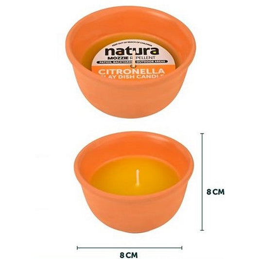 Citronella Clay Dish Candle