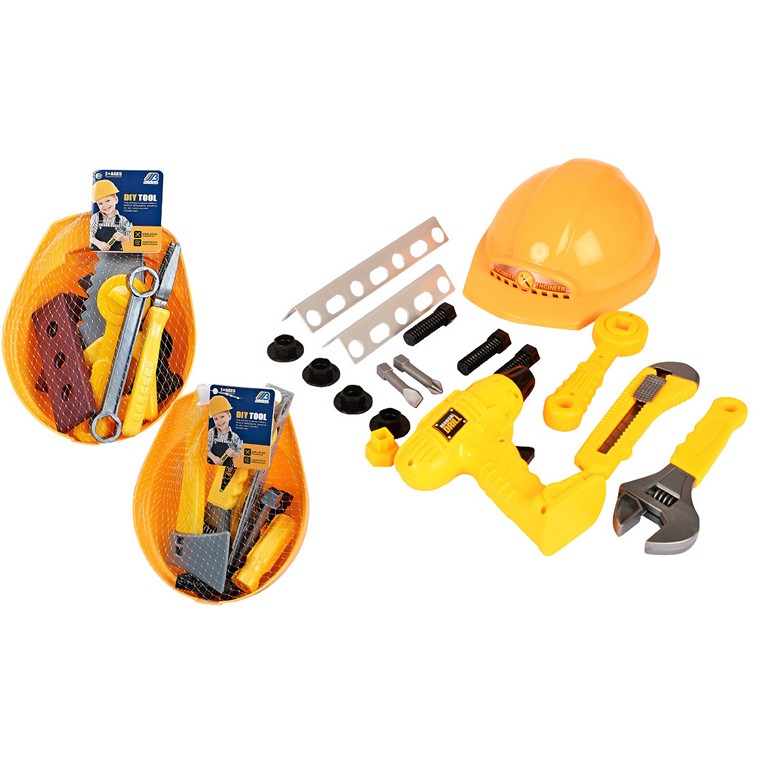 Construction Tool Set w/ Hat, Asstd