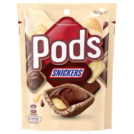 Snickers Pods Pouch, 160gm