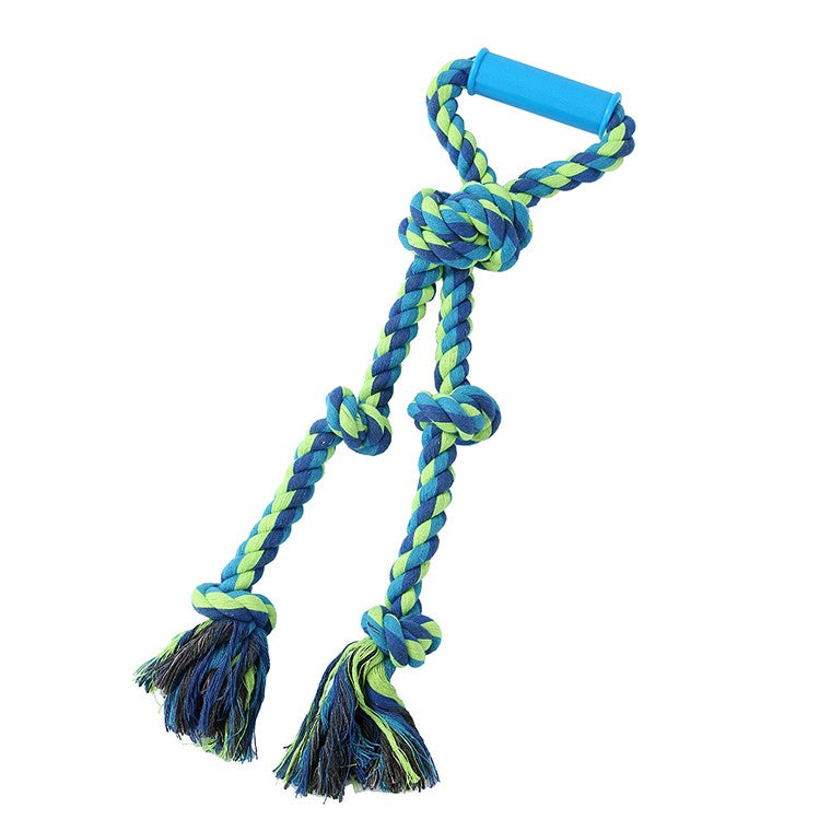 Twin Knotted Rope Tugger Toy w/ Handle