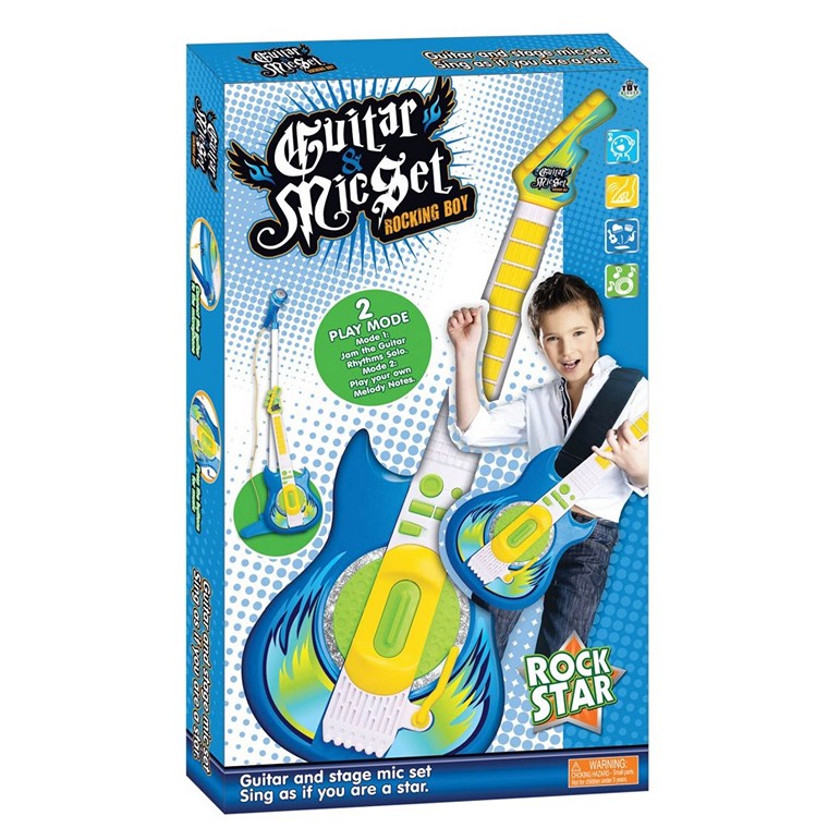 Guitar and Microphone Playset w/ Light & Sound, Asstd