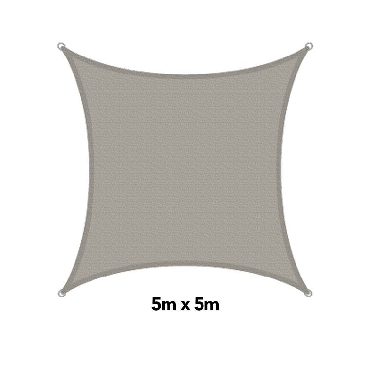 H&G Shade Sail Square Sandstone, 5x5m