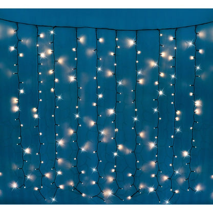 Timer Curtain Lights, Asstd, 200 LED