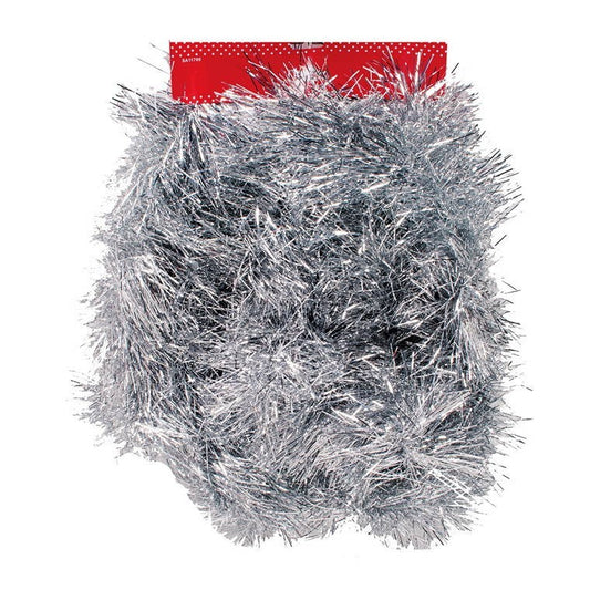 Christmas Tinsel Silver, 4m