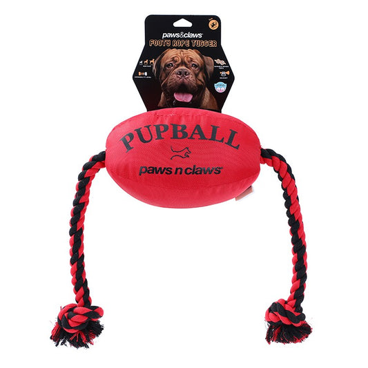 Footy Plush Rope Tugger Pet Toy