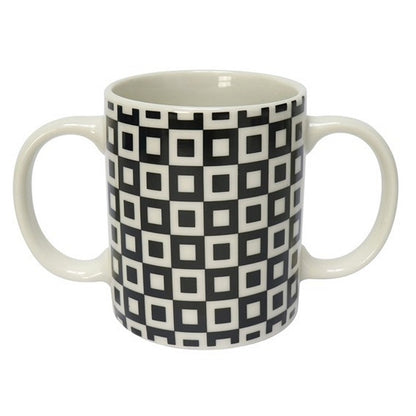 Ceramic Mug w/ Double Handle, Asstd