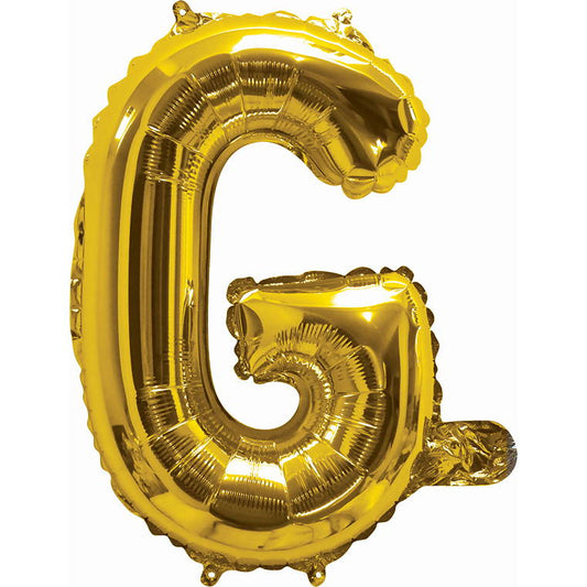 Gold Foil Balloon, 35cm, Letter G