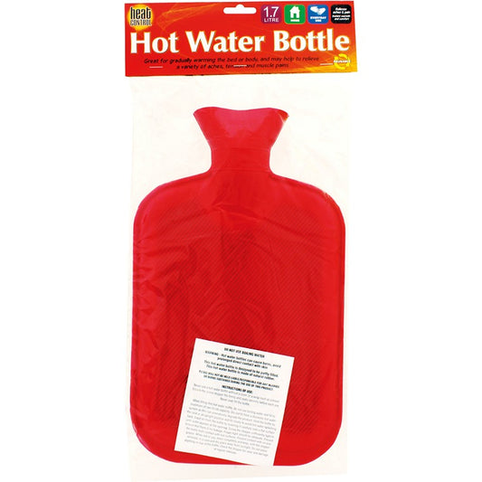 Hot Water Bottle, 1.7L, 5 Asstd Colours