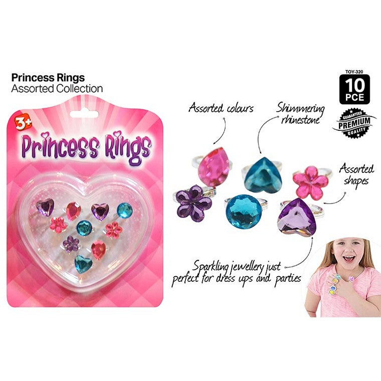 Princess Rings, 10pce