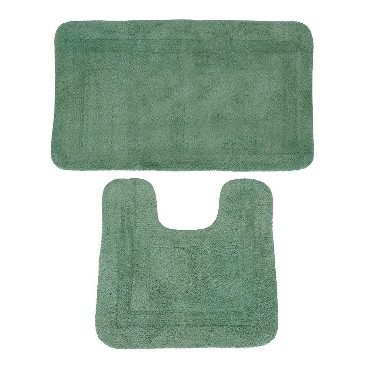 H&G Bathroom Mat 2pce Set, Frost