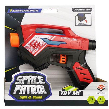 Space Gun w/ Light & Sound, 17cm, Asstd